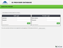 Tablet Screenshot of eiproviders.civicore.com